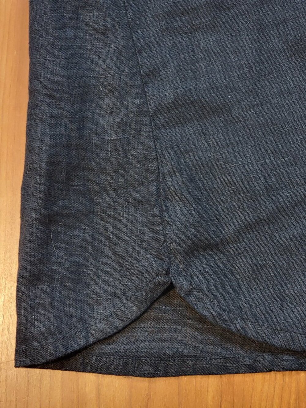Flax Women's Black Linen 3/4 Sleeve Pullover Scoop Neck Top - Size 24-26 - Picture 4 of 7